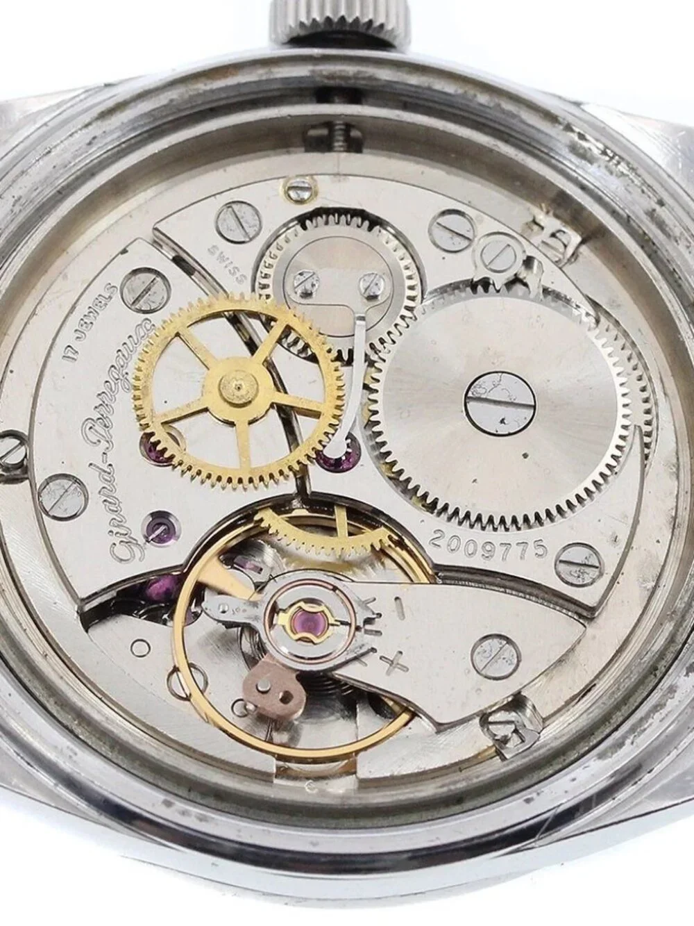 GIRARD PERREGAUX vintage Silver Dial Hand Winding Men's Watch_955267
